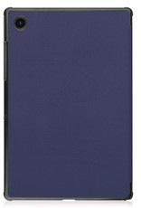 Nomfy Hoes Geschikt voor Samsung Galaxy Tab A8 Hoes Tri-fold Tablet Hoesje Case Met Screenprotector - Hoesje Geschikt voor Samsung Tab A8 Hoesje Hardcover Bookcase - Donkerblauw