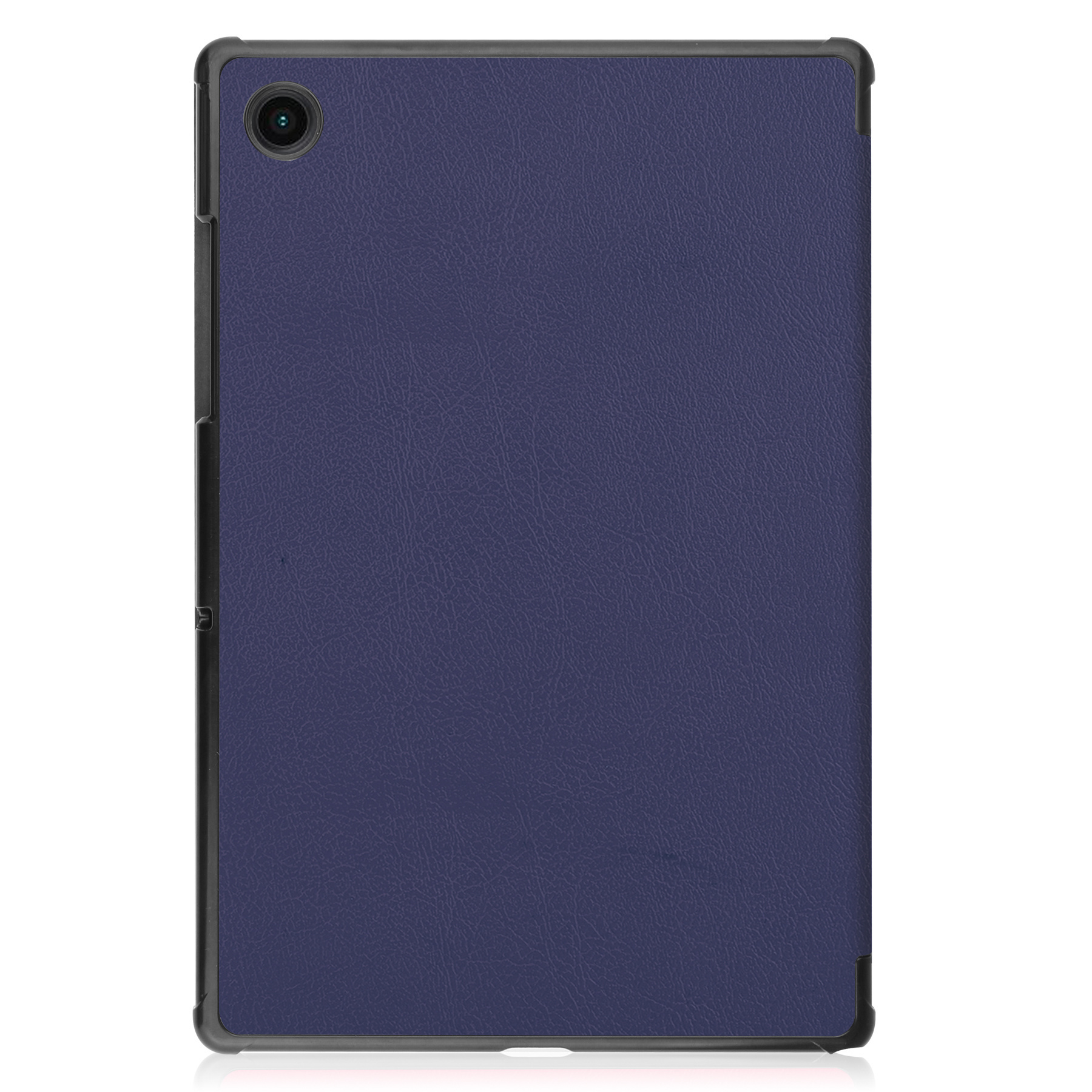 Nomfy Hoes Geschikt voor Samsung Galaxy Tab A8 Hoes Tri-fold Tablet Hoesje Case Met Screenprotector - Hoesje Geschikt voor Samsung Tab A8 Hoesje Hardcover Bookcase - Donkerblauw