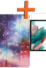 Nomfy Hoes Geschikt voor Samsung Galaxy Tab A8 Hoes Tri-fold Tablet Hoesje Case Met Screenprotector - Hoesje Geschikt voor Samsung Tab A8 Hoesje Hardcover Bookcase - Galaxy