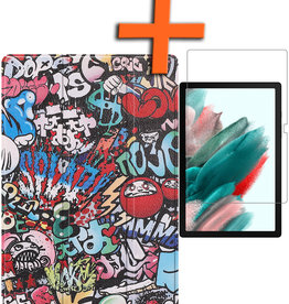 Nomfy Nomfy Samsung Galaxy Tab A8 2022 Hoes Met Screenprotector - Graffity