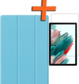Nomfy Nomfy Samsung Galaxy Tab A8 2022 Hoes Met Screenprotector - Lichtblauw