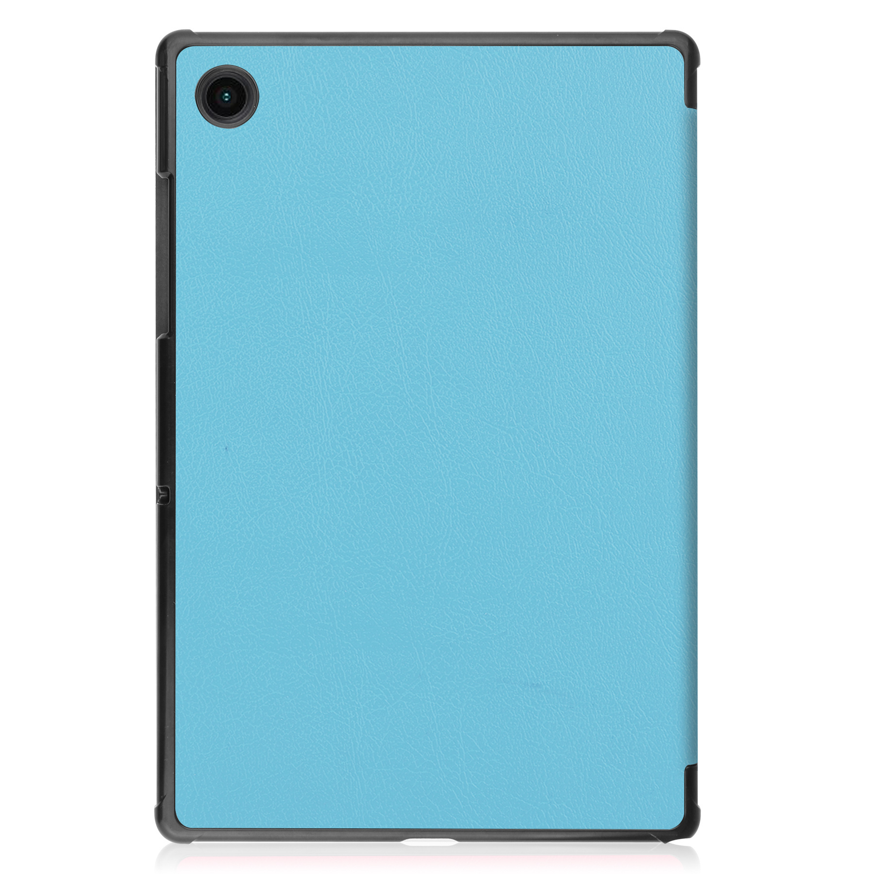 Nomfy Hoes Geschikt voor Samsung Galaxy Tab A8 Hoes Tri-fold Tablet Hoesje Case Met Screenprotector - Hoesje Geschikt voor Samsung Tab A8 Hoesje Hardcover Bookcase - Lichtblauw