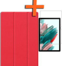 Nomfy Nomfy Samsung Galaxy Tab A8 2022 Hoes Met Screenprotector - Rood
