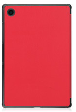 Nomfy Hoes Geschikt voor Samsung Galaxy Tab A8 Hoes Tri-fold Tablet Hoesje Case Met Screenprotector - Hoesje Geschikt voor Samsung Tab A8 Hoesje Hardcover Bookcase - Rood