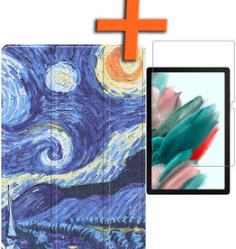 Nomfy Nomfy Samsung Galaxy Tab A8 2022 Hoes Met Screenprotector - Sterrenhemel