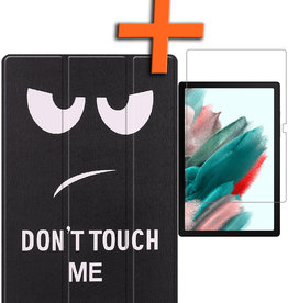 Nomfy Nomfy Samsung Galaxy Tab A8 2022 Hoes Met Screenprotector - Don't touch me