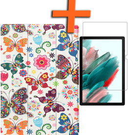 Nomfy Nomfy Samsung Galaxy Tab A8 2022 Hoes Met Screenprotector - Vlinders
