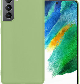 BASEY. BASEY. Samsung Galaxy S21FE Hoesje Siliconen - Groen