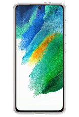 BASEY. Samsung Galaxy S21 FE Hoesje Transparant Siliconen - Samsung Galaxy S21 FE Case Back Cover Transparant Silicone - Samsung Galaxy S21 FE Hoesje Siliconen Hoes Transparant