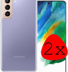 BASEY. BASEY. Samsung Galaxy S21FE Hoesje Siliconen - Transparant - 2 PACK