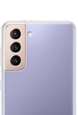 NoXx Hoes Geschikt voor Samsung S21 FE Hoesje Cover Siliconen Back Case Hoes - Transparant