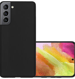 NoXx NoXx Samsung Galaxy S21FE Hoesje Siliconen - Zwart