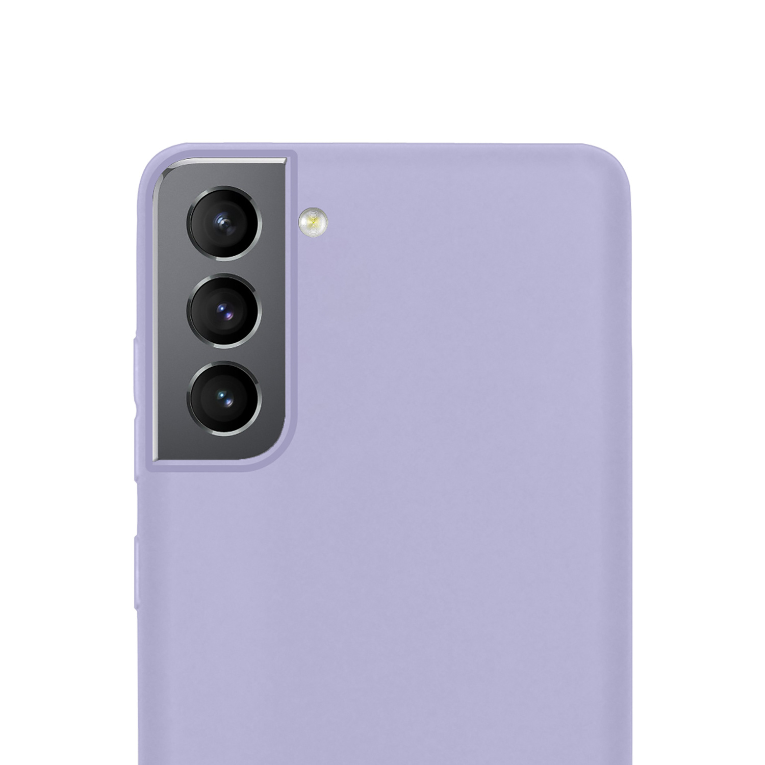 NoXx Hoes Geschikt voor Samsung S21 FE Hoesje Cover Siliconen Back Case Hoes - Lila - 2x