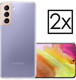 NoXx NoXx Samsung Galaxy S21FE Hoesje Siliconen - Transparant - 2 PACK
