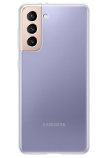 NoXx Hoes Geschikt voor Samsung S21 FE Hoesje Cover Siliconen Back Case Hoes - Transparant - 2x