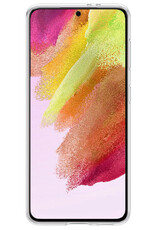 NoXx Hoes Geschikt voor Samsung S21 FE Hoesje Cover Siliconen Back Case Hoes - Transparant - 2x