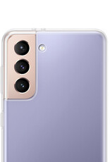 NoXx Hoes Geschikt voor Samsung S21 FE Hoesje Cover Siliconen Back Case Hoes - Transparant - 2x