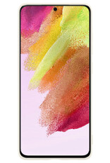NoXx Hoes Geschikt voor Samsung S21 FE Hoesje Cover Siliconen Back Case Hoes - Wit - 2x