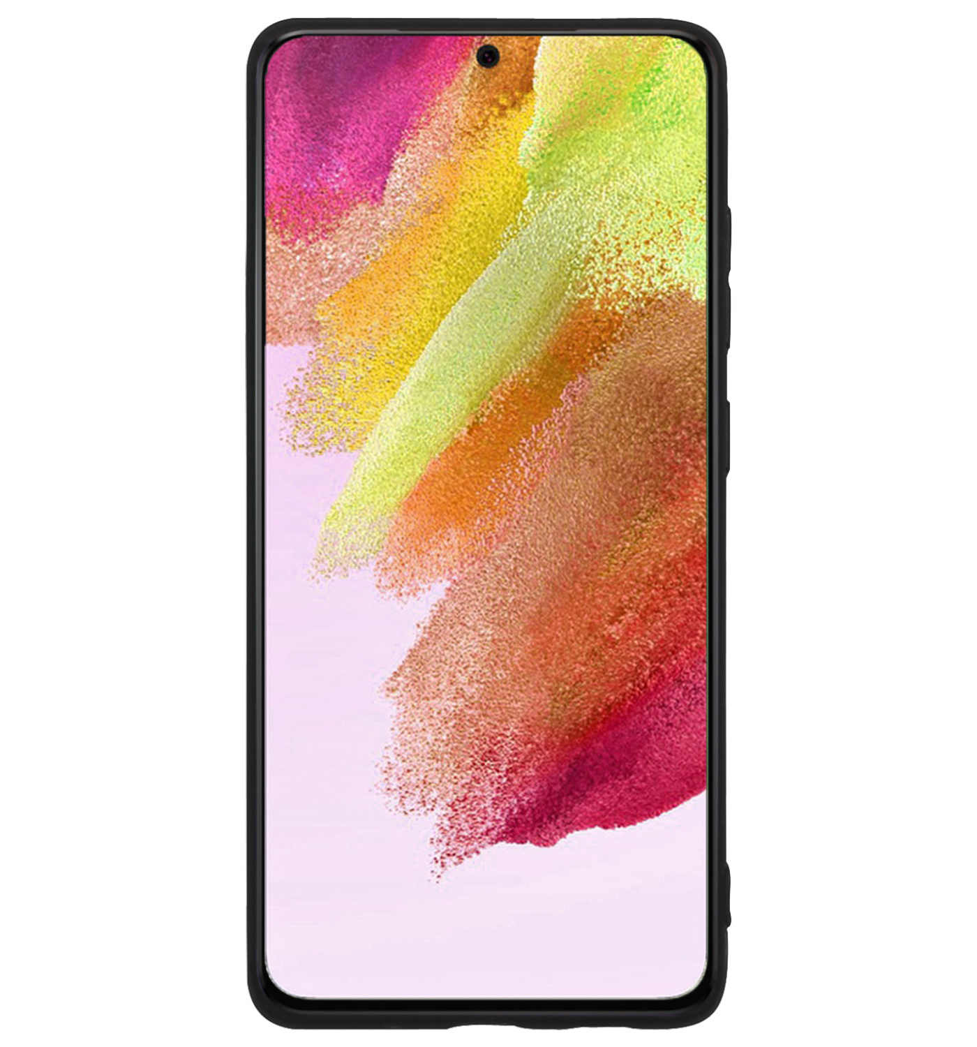 NoXx Hoes Geschikt voor Samsung S21 FE Hoesje Cover Siliconen Back Case Hoes - Zwart - 2x