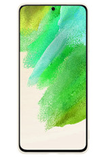 Nomfy Hoesje Geschikt voor Samsung S21 FE Hoesje Siliconen Cover Case - Hoes Geschikt voor Samsung Galaxy S21 FE Hoes Back Case - Wit