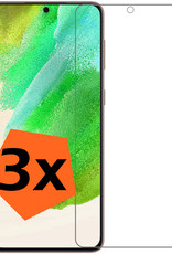 Nomfy Screenprotector Geschikt voor Samsung S21 FE Screenprotector Bescherm Glas Tempered Glass - Screenprotector Geschikt voor Samsung Galaxy S21 FE Screen Protector - 3 PACK