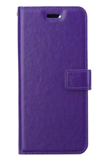 BASEY. Samsung Galaxy S21 FE Hoesje Bookcase - Samsung Galaxy S21 FE Hoes Flip Case Book Cover - Samsung Galaxy S21 FE Hoes Book Case Paars