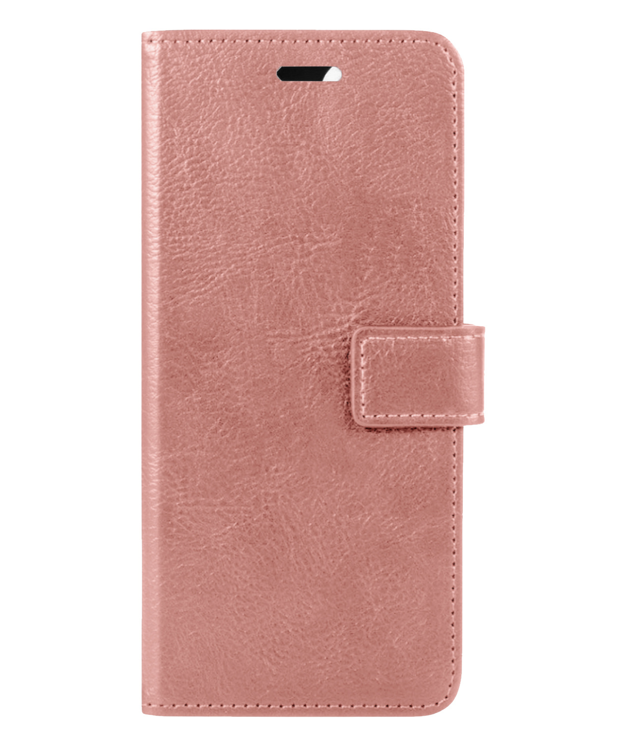 BASEY. Hoes Geschikt voor Samsung S21 FE Hoesje Bookcase Hoes Flip Case Book Cover - Hoesje Geschikt voor Samsung Galaxy S21 FE Hoes Book Case Hoesje - Rosé goud
