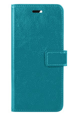 BASEY. Hoes Geschikt voor Samsung S21 FE Hoesje Bookcase Hoes Flip Case Book Cover - Hoesje Geschikt voor Samsung Galaxy S21 FE Hoes Book Case Hoesje - Turquoise