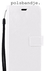BASEY. Hoes Geschikt voor Samsung S21 FE Hoesje Bookcase Hoes Flip Case Book Cover - Hoesje Geschikt voor Samsung Galaxy S21 FE Hoes Book Case Hoesje - Wit