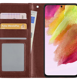 NoXx NoXx Samsung Galaxy S21FE Hoesje Bookcase - Bruin
