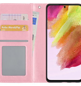 NoXx NoXx Samsung Galaxy S21FE Hoesje Bookcase - Lichtroze