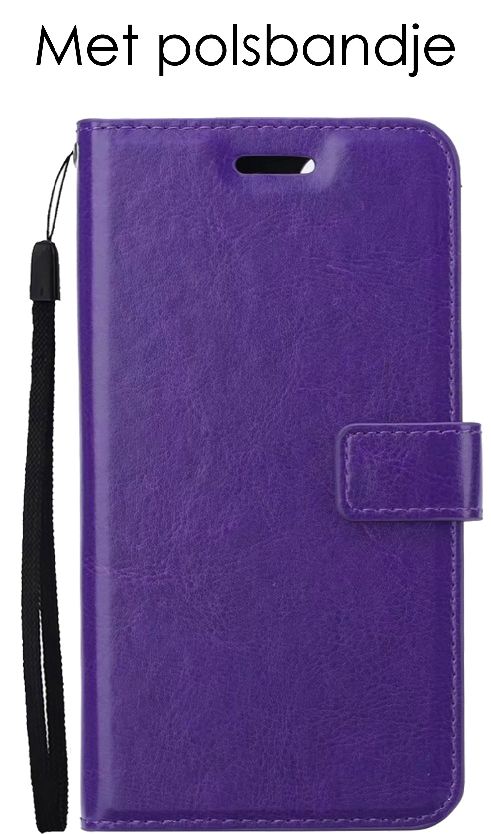 NoXx Samsung Galaxy S21 FE Hoesje Bookcase Flip Cover Book Case - Paars