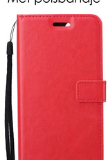 NoXx Samsung Galaxy S21 FE Hoesje Bookcase Flip Cover Book Case - Rood