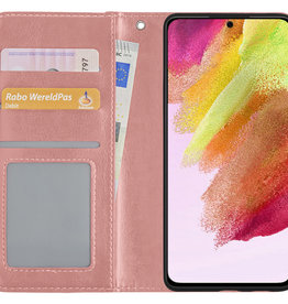 NoXx NoXx Samsung Galaxy S21FE Hoesje Bookcase - Rose Goud