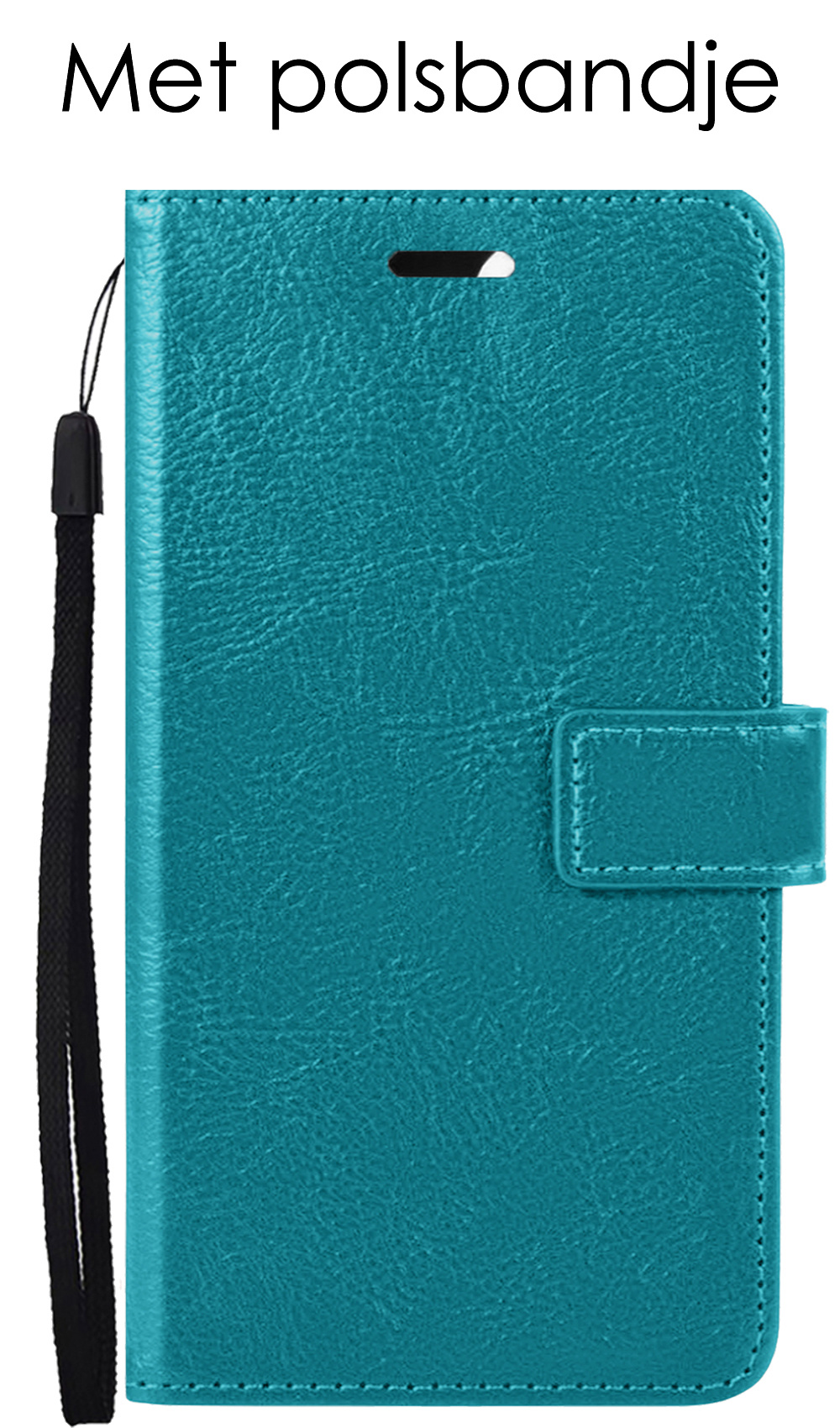 NoXx Samsung Galaxy S21 FE Hoesje Bookcase Flip Cover Book Case - Turquoise