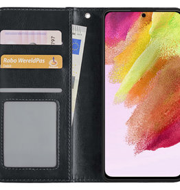 NoXx NoXx Samsung Galaxy S21FE Hoesje Bookcase - Zwart