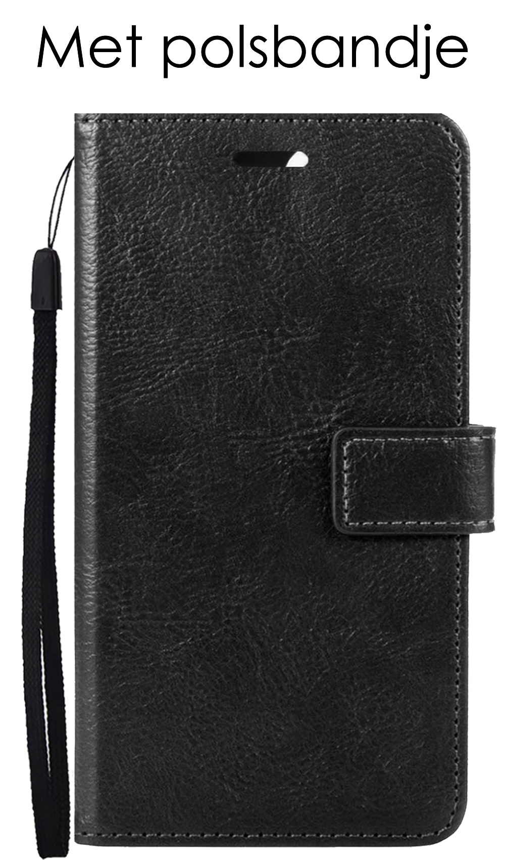 NoXx Hoes Geschikt voor Samsung S21 FE Hoesje Book Case Hoes Flip Cover Wallet Bookcase - Zwart