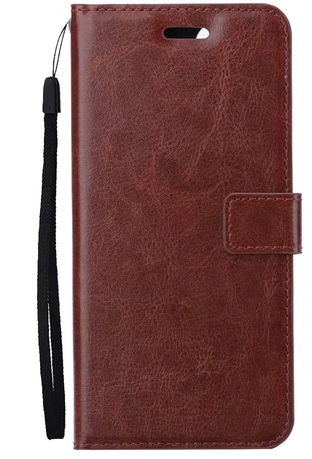 Nomfy Hoesje Geschikt voor Samsung S21 FE Hoes Bookcase Flipcase Book Cover - Hoes Geschikt voor Samsung Galaxy S21 FE Hoesje Book Case - Bruin