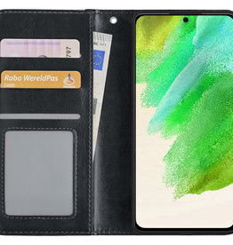 Nomfy Nomfy Samsung Galaxy S21FE Hoesje Bookcase - Zwart