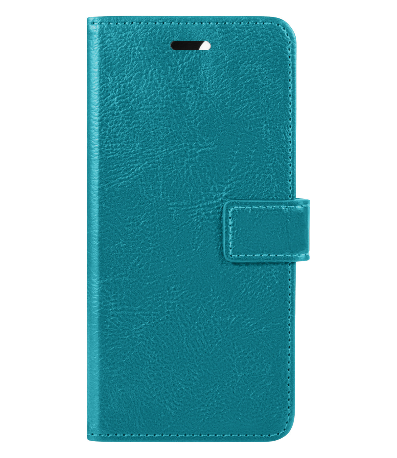 BASEY. Hoes Geschikt voor Samsung S21 FE Hoesje Bookcase Hoes Flip Case Book Cover Met 2x Screenprotector - Hoesje Geschikt voor Samsung Galaxy S21 FE Hoes Book Case Hoesje - Turquoise