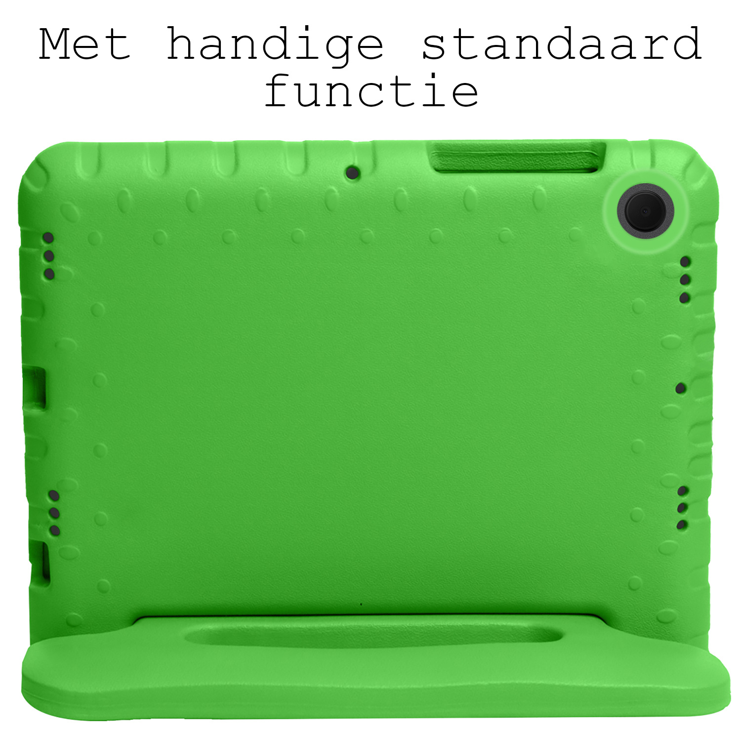 BASEY. Hoesje Geschikt voor Samsung Galaxy Tab A8 Hoesje Kinder Hoes Shockproof Kinderhoes - Kindvriendelijk Hoesje Geschikt voor Samsung Tab A8 Hoes Kids Case - Groen