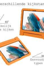 BASEY. Hoesje Geschikt voor Samsung Galaxy Tab A8 Hoesje Kinder Hoes Shockproof Kinderhoes - Kindvriendelijk Hoesje Geschikt voor Samsung Tab A8 Hoes Kids Case - Oranje