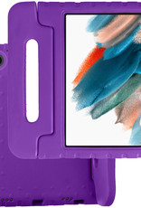 BASEY. Hoesje Geschikt voor Samsung Galaxy Tab A8 Hoesje Kinder Hoes Shockproof Kinderhoes - Kindvriendelijk Hoesje Geschikt voor Samsung Tab A8 Hoes Kids Case - Paars