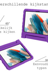 BASEY. Hoesje Geschikt voor Samsung Galaxy Tab A8 Hoesje Kinder Hoes Shockproof Kinderhoes - Kindvriendelijk Hoesje Geschikt voor Samsung Tab A8 Hoes Kids Case - Paars