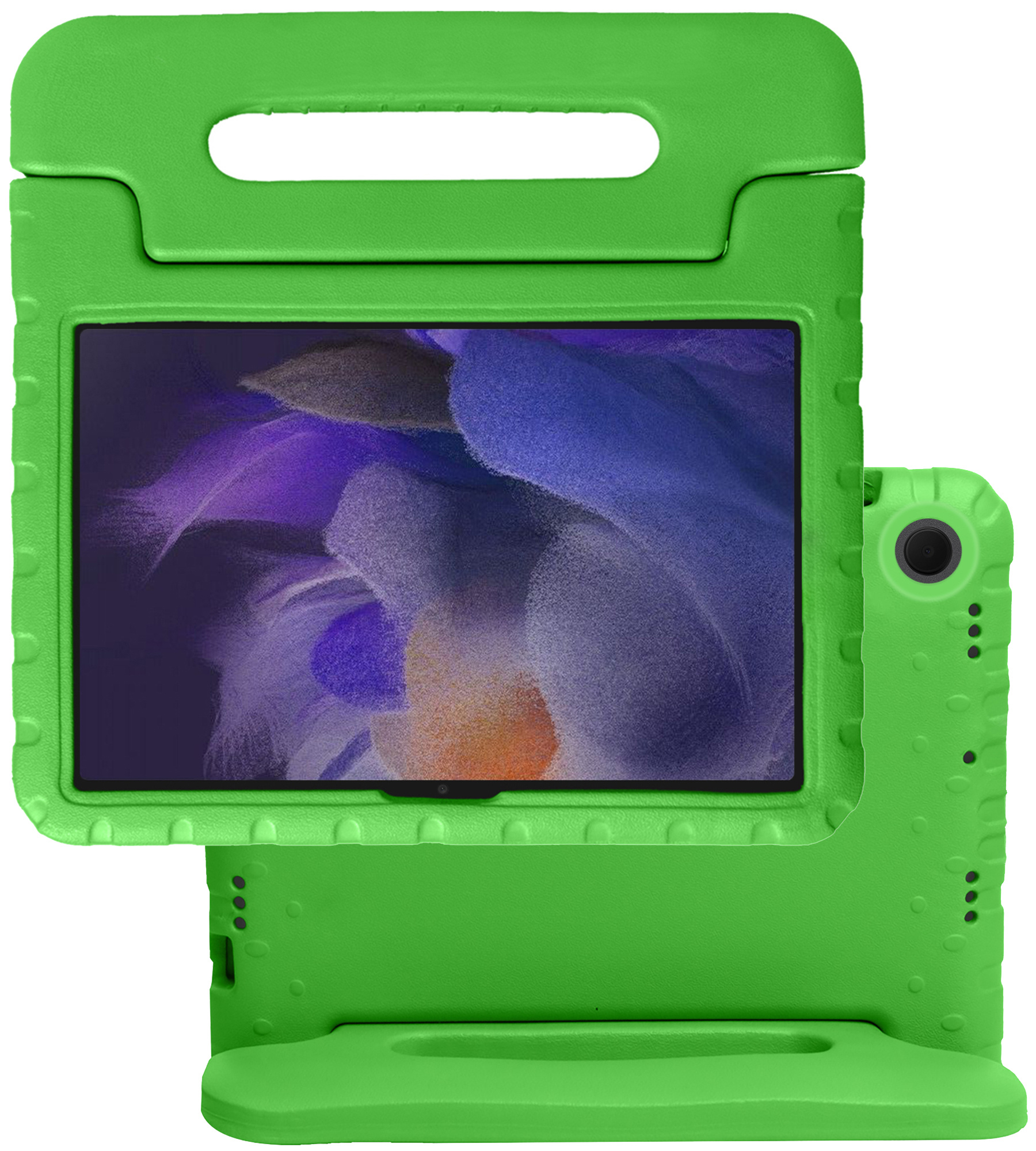 NoXx Hoesje Geschikt voor Samsung Galaxy Tab A8 Hoesje Kinderhoes Shockproof Hoes Kids Case - Groen