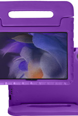 NoXx Hoesje Geschikt voor Samsung Galaxy Tab A8 Hoesje Kinderhoes Shockproof Hoes Kids Case - Paars