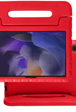 NoXx Hoesje Geschikt voor Samsung Galaxy Tab A8 Hoesje Kinderhoes Shockproof Hoes Kids Case - Rood