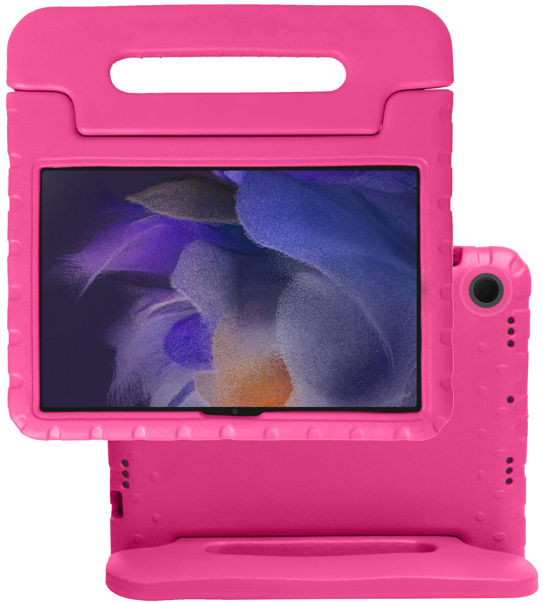 NoXx Hoesje Geschikt voor Samsung Galaxy Tab A8 Hoesje Kinderhoes Shockproof Hoes Kids Case - Roze