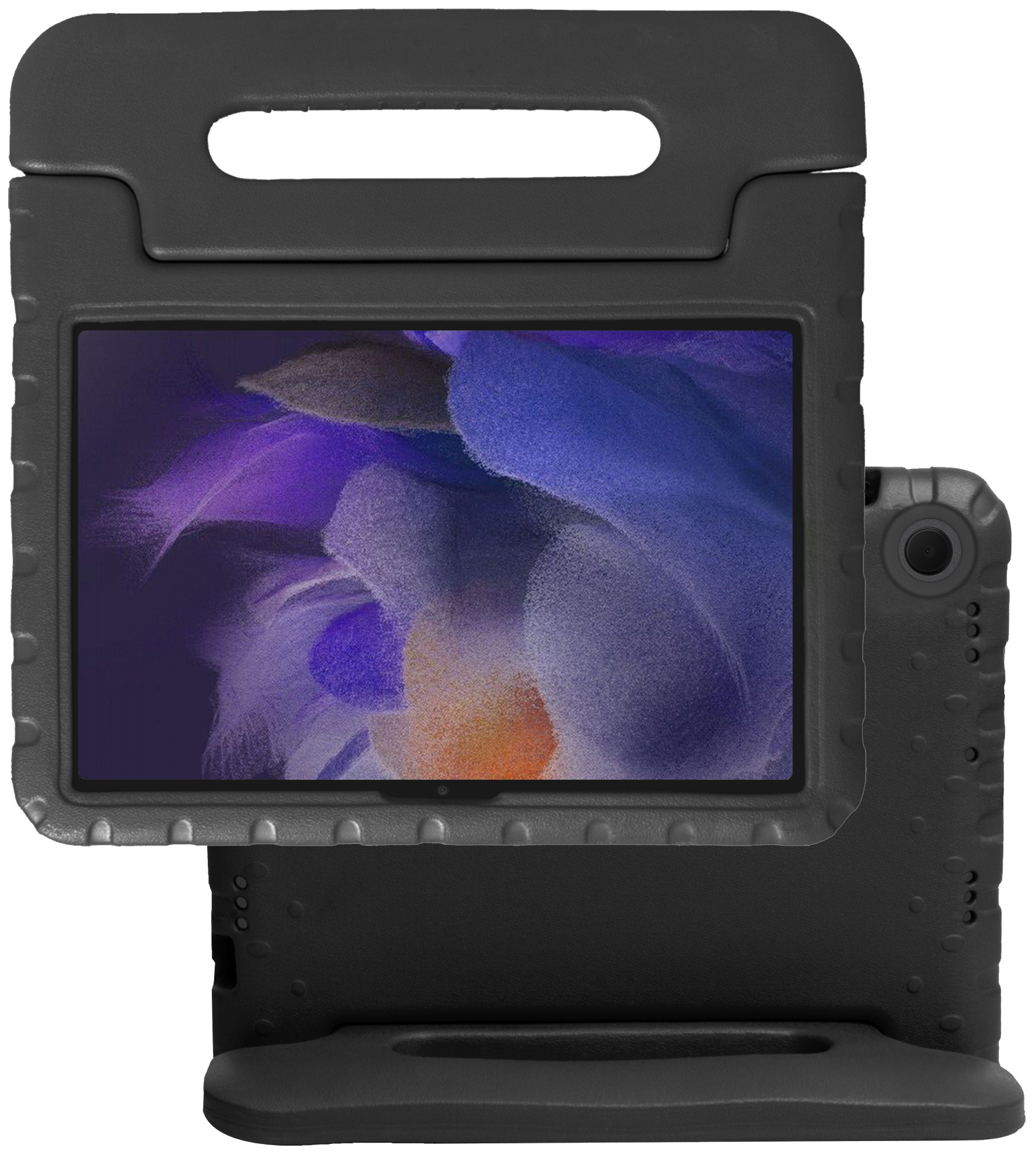 NoXx Hoesje Geschikt voor Samsung Galaxy Tab A8 Hoesje Kinderhoes Shockproof Hoes Kids Case - Zwart