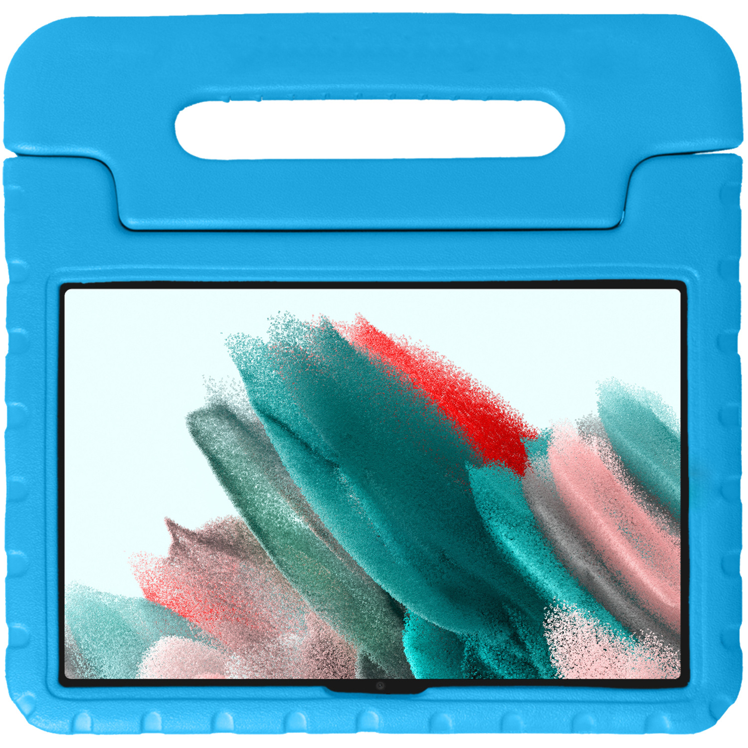Nomfy Hoes Geschikt voor Samsung Galaxy Tab A8 Hoes Bumper Kindvriendelijk Kids Case Kinderhoes - Hoesje Geschikt voor Samsung Tab A8 Hoesje Shockproof Cover Hoes - Blauw